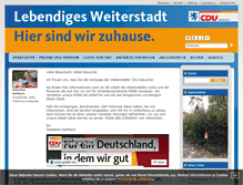 Tablet Screenshot of cdu-weiterstadt.de